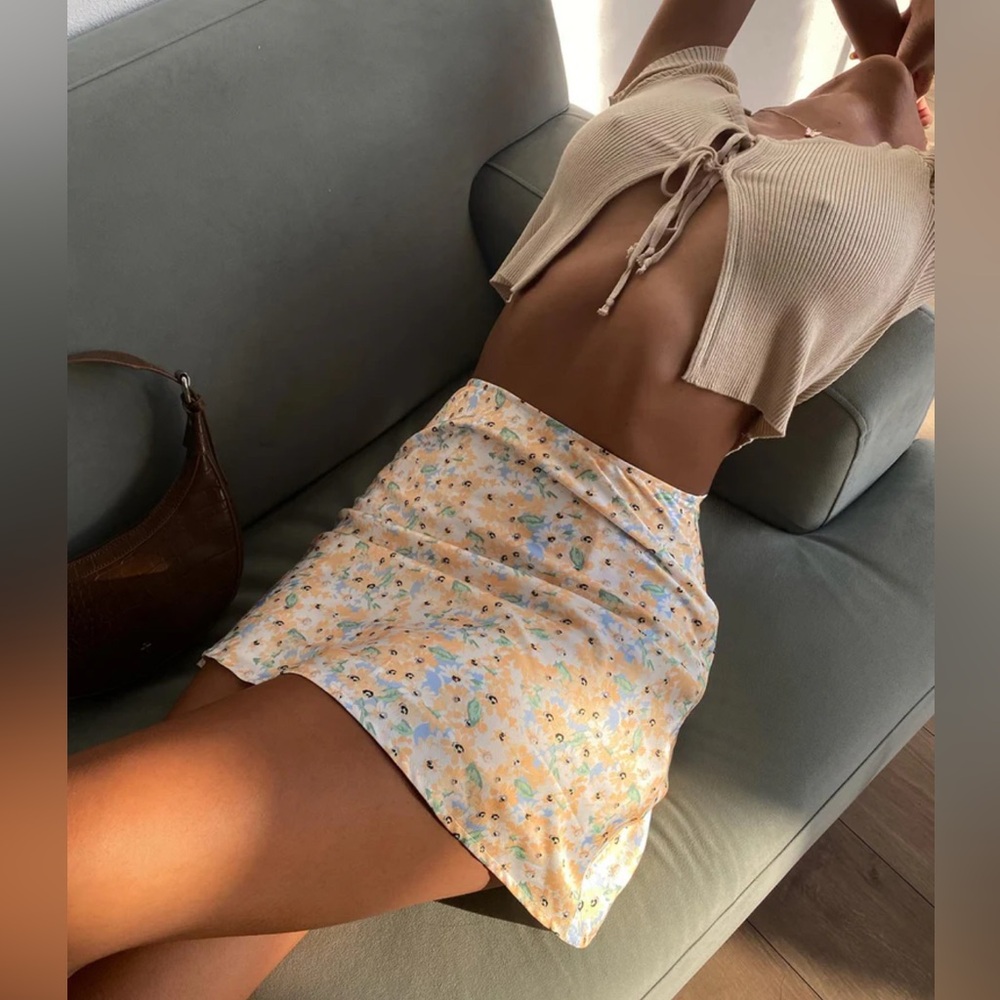 Princess Polly Floral Print Mini Skirt